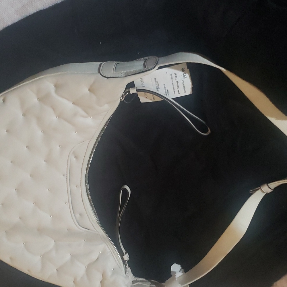 white purse